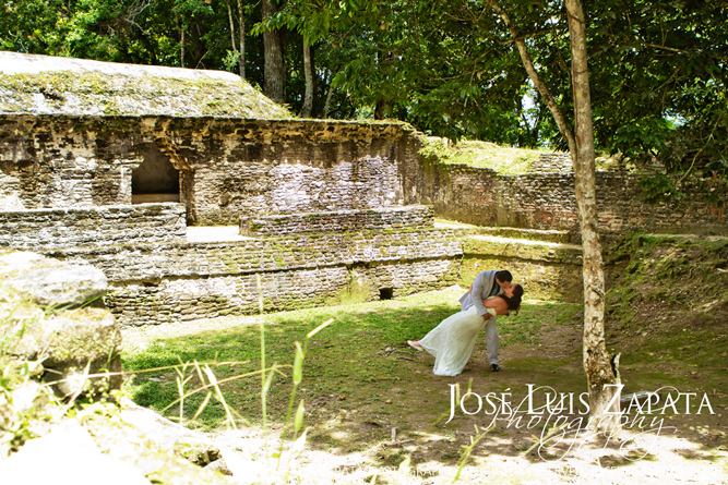 Maya, Mayan, Wedding, Weddings, Belize, Jose Luis Zapata Photography Belize Weddings Cahal Pech Maya Ruin Wedding