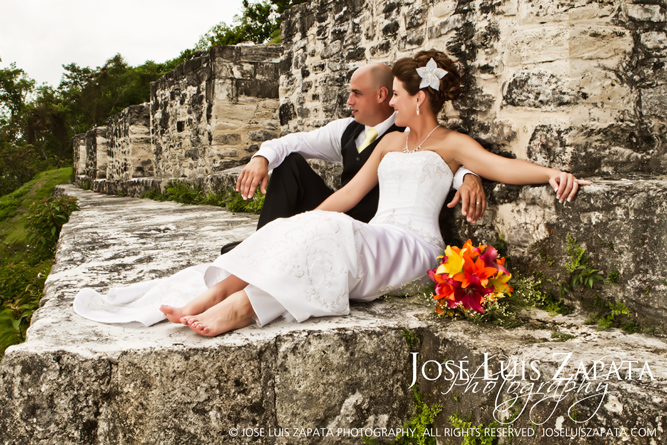 Maya, Mayan, Wedding, Weddings, Belize, Jose Luis Zapata Photography Belize Weddings Xunantunich Maya Ruin Wedding