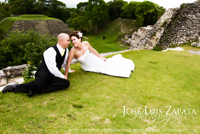 Maya, Mayan, Wedding, Weddings, Belize, Jose Luis Zapata Photography Belize Weddings Xunantunich Maya Ruin Wedding